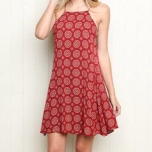 Red brandy Melville tank dress. One size
